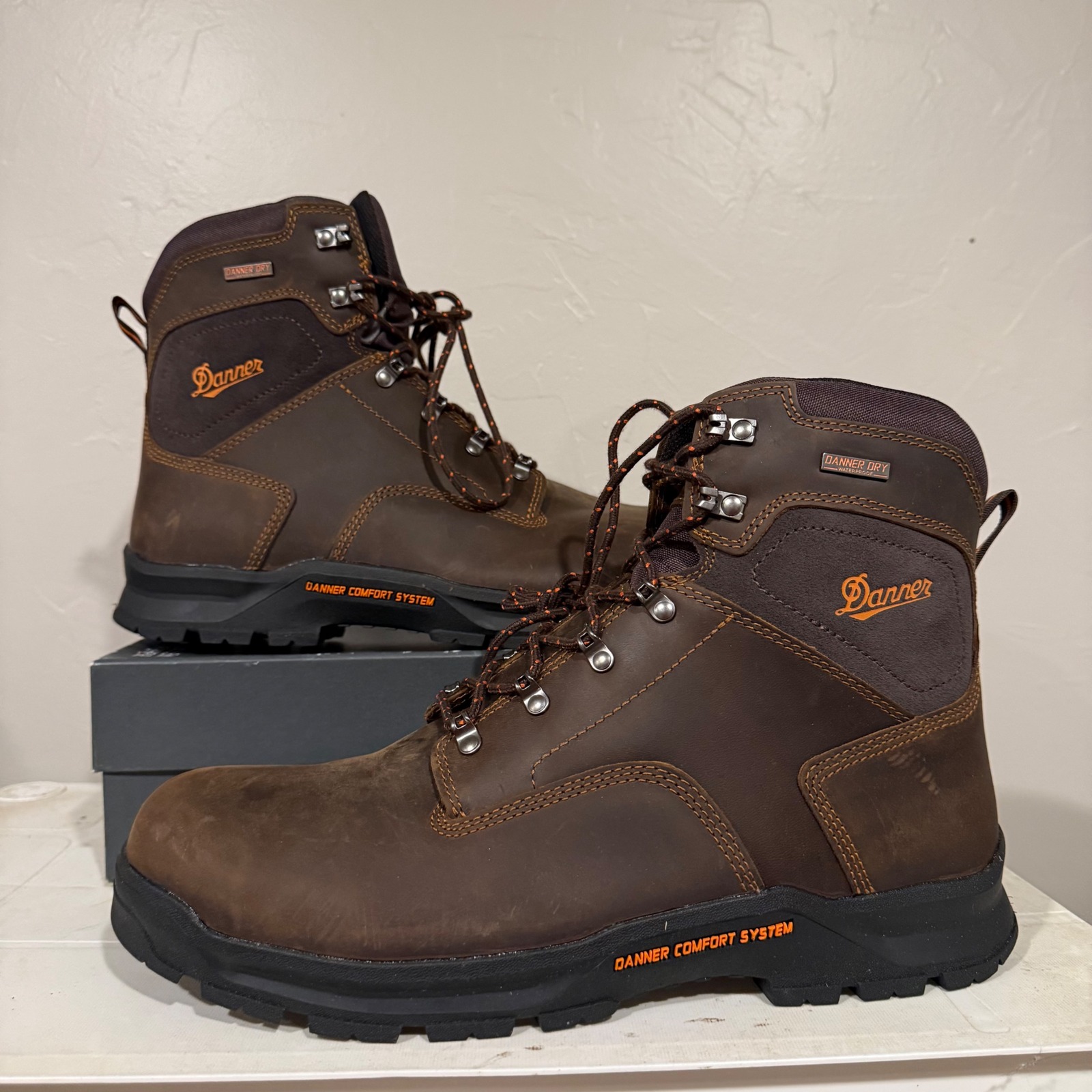 Danner Crafter 6" Work Boots Mens 13 Ee Brown New Waterproof Nmt 12435